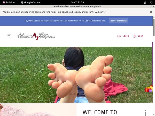 Admiremyfeet.com Join By Text Message