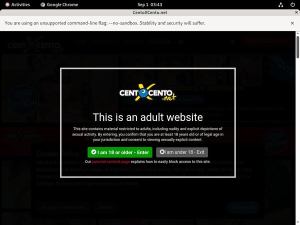 Centoxcento.net Member Discount