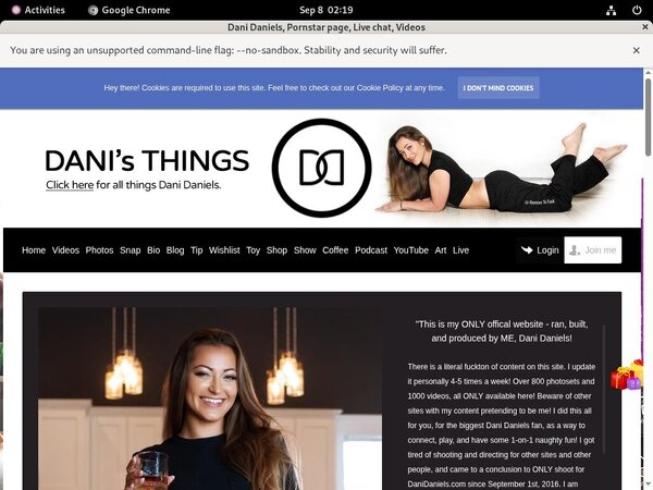 Danidaniels.com Discount Special