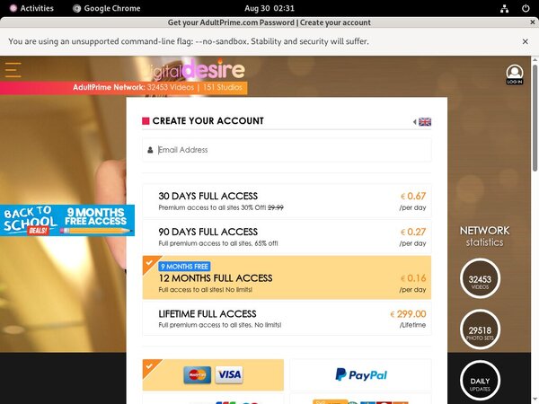 Digital Desire With Paypal Acc