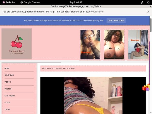 Discount CamilacherryXXX Trial Membership