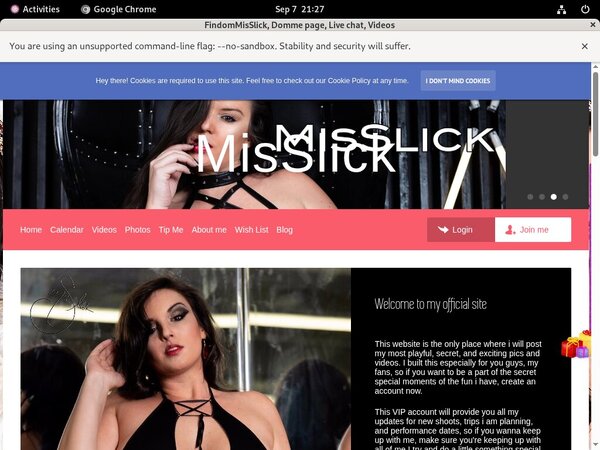 FindomMisSlick Username Password