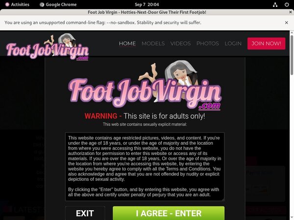 Get A Free Foot Job Virgin Password