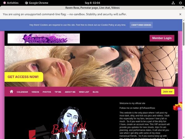 Get Free Ravenroxx.com Membership