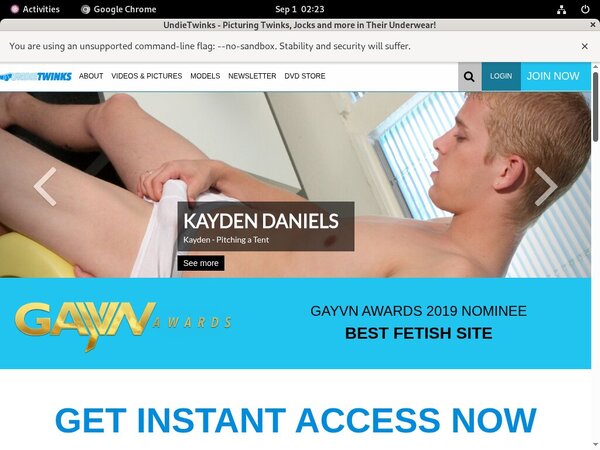 Get Undie Twinks Free Trial