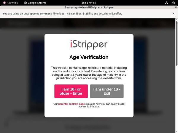 Istripper.com With Visa