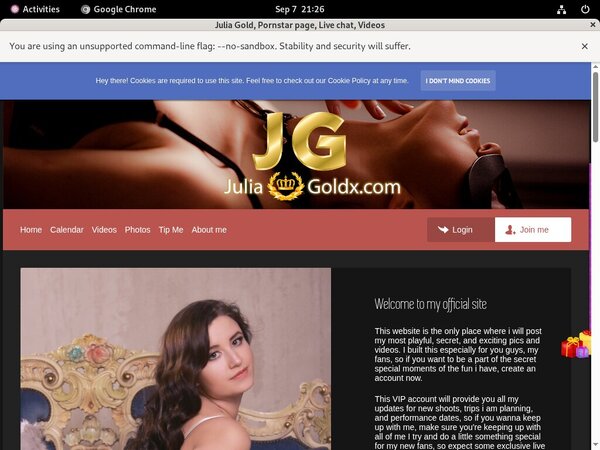 JuliaGold Sex Tape