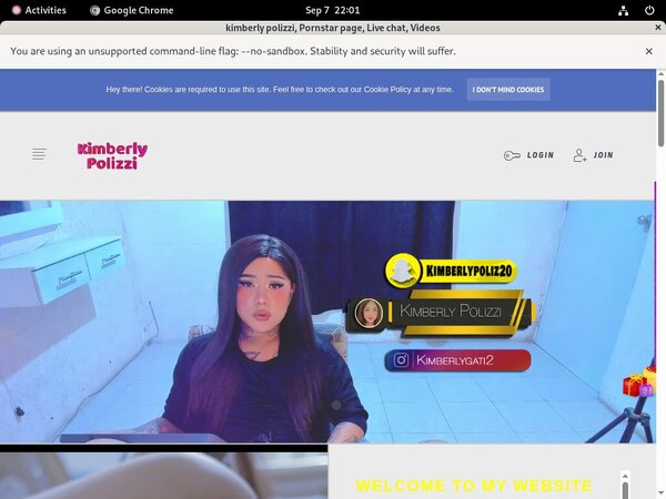 Kimberlypolizzi.com Sign Up Page