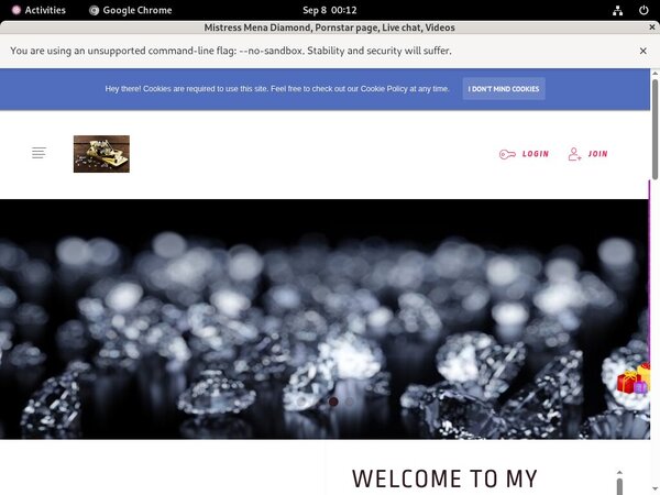 Mistress Mena Diamond Centrobill