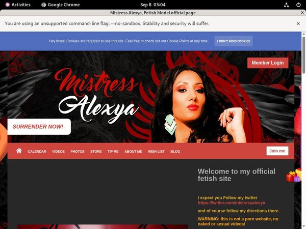 New Mistress Alexya Discount Code