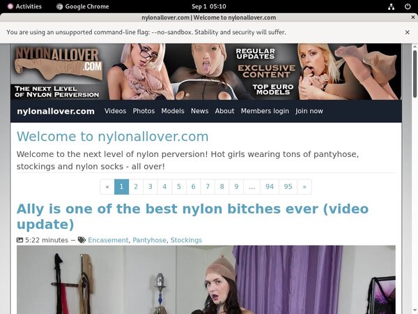 Porn Nylon All Over Free