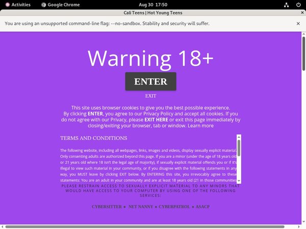 Teens Cali Discount Links