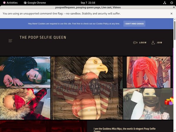 ThePoopSelfieQueen Account Information