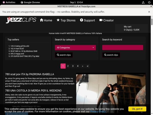 Yezzclips.com Working Accounts